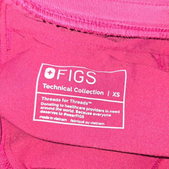 Figs Scrub Dark Magenta Nepal xs R Bottom/S Salta Seemless Top - Picture 6 of 8